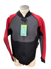 Sea-doo Montego Jacket Mens Large Red Black Wetsuit 3mm Neoprene Snorkeling
