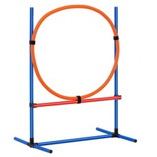 Fun Dog Agility Training Set Pro Jump Hurdles And Hoop Obstacle Kit With Bag