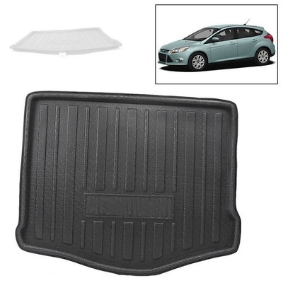 1Pc For Ford Focus 2012 Car Rear Trunk Mats Liner Cargo Floor Tray Black