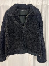 J.CREW black sherpa half zip fleece pullover womens size medium J. crew