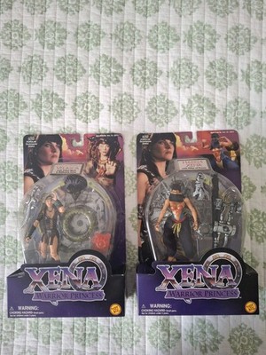 Vintage Toy Biz  Xena Warrior Princess 1998 Velasca & Harlem Xena Action Figures