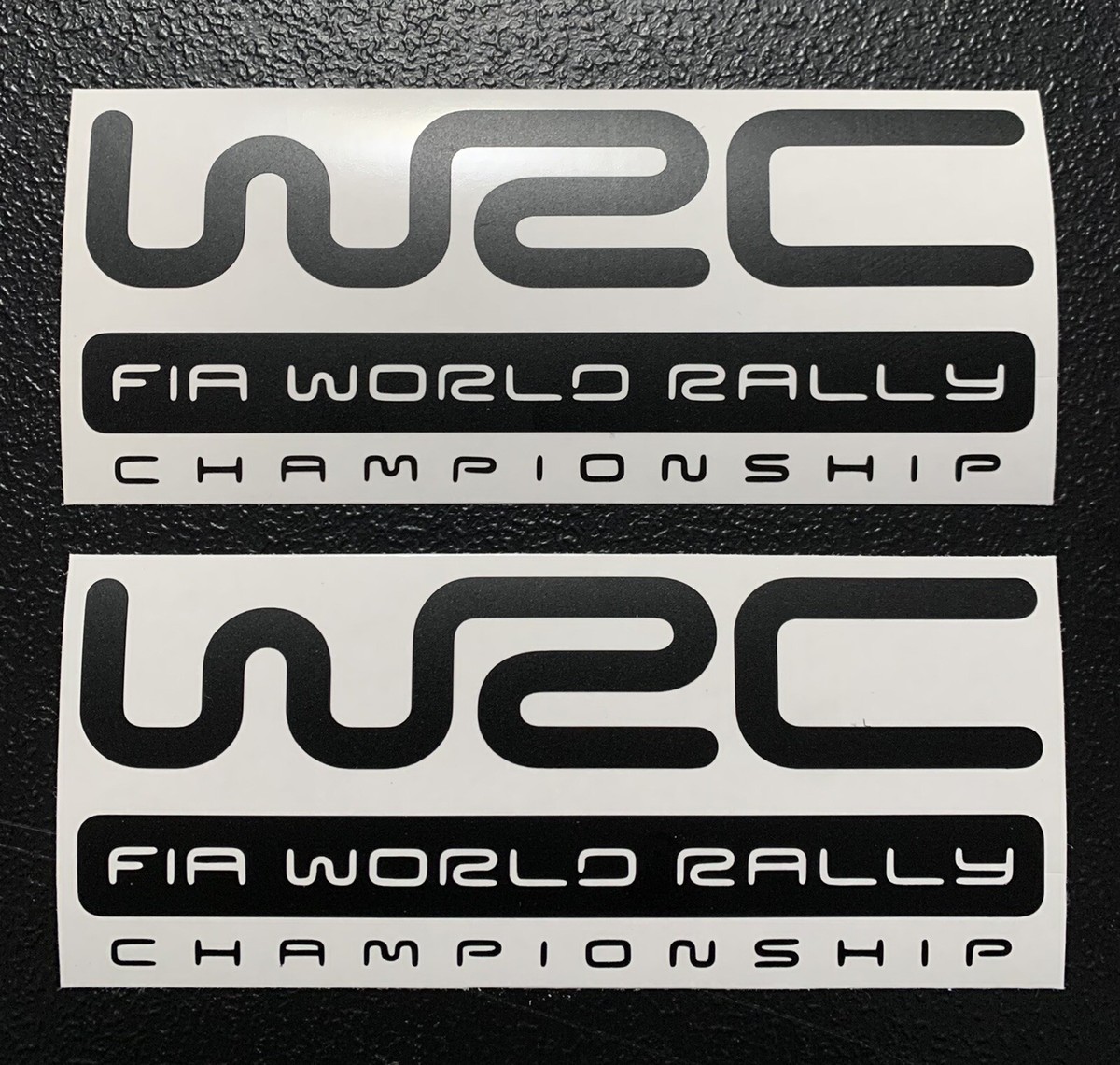 NEW BLACK/WHITE WRC FIA World Rally Championship vinyl Decal