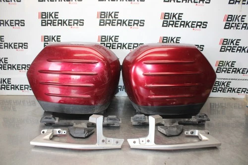 09 KAWASAKI CONCOURS 14 ZG1400B REAR SADDLE BAGS SET PAIR BB875