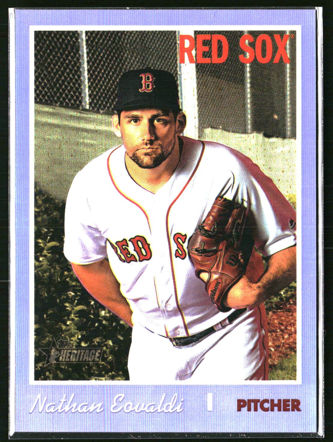 Nathan Eovaldi - 2019 Topps Heritage Chrome Purple Refractor #THC-568