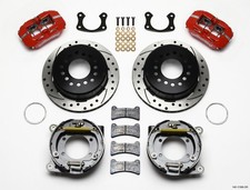 Wilwood Dynapro Low-profile 11-inch Rear Disc Brake Kit With Red Calipers For Wilwood Dynapro Low-profile 11-inch Rear Disc Brake Kit With Red Calipers For