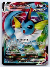 vaporeon vmax pokemon card value SWSH182 Promo Extended Art Terrible Slabs including an oversize card of the star Pokmon VMAX for display Vaporeon VMAX - 030/203 -