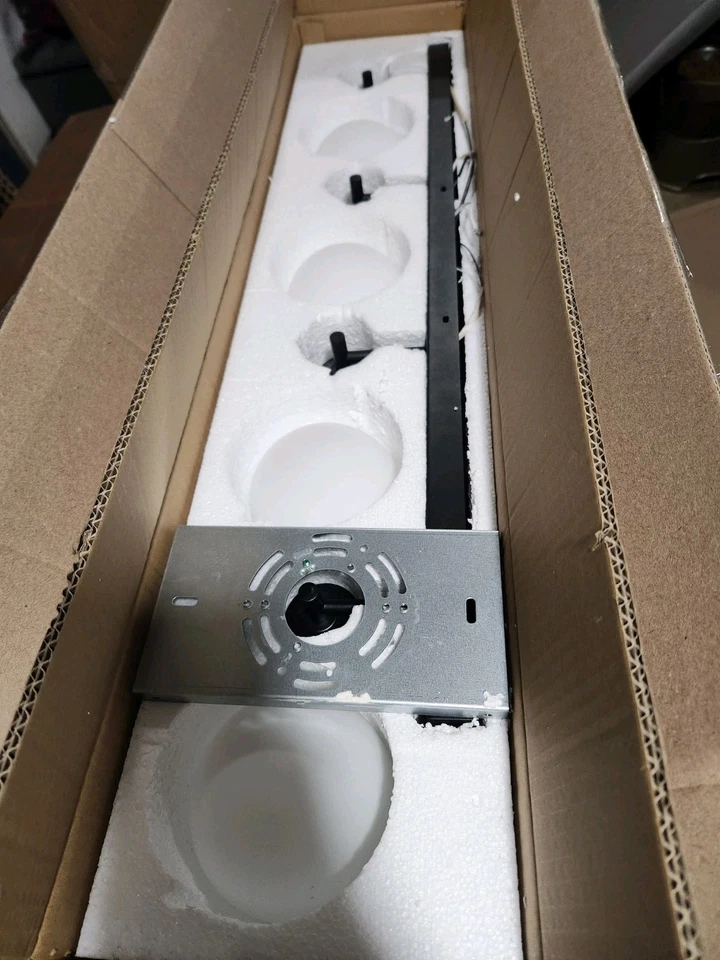 Aipsun Bathroom Light Fixtures, 4 Lights Matte Black Vanity Light, Modern... - Image 3 of 4