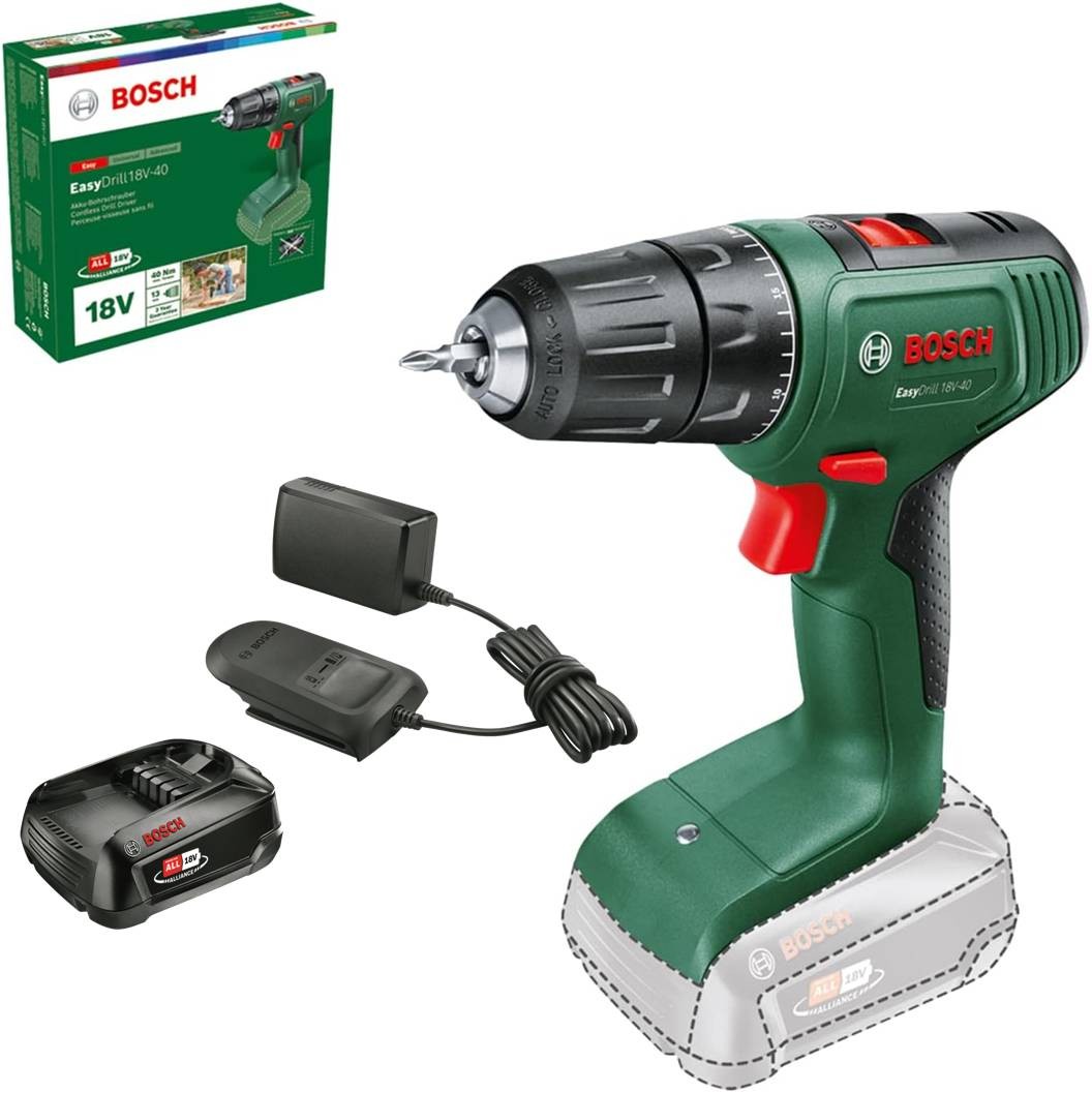 Trapano Avvitatore a Batteria Bosch Easy Drill 18V-40 con Kit Energia 2.5Ah cod.