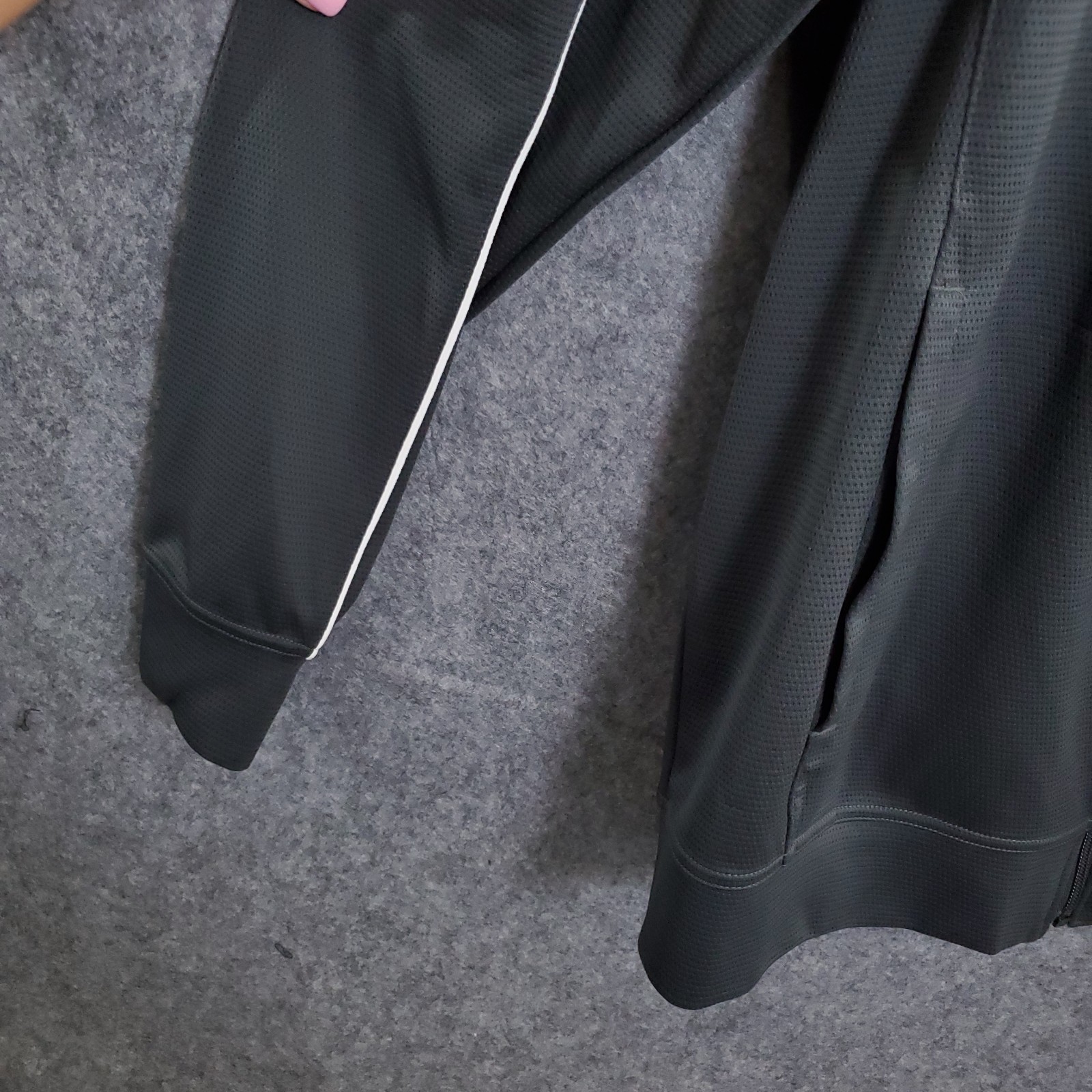 Nike Jacket Mens Sz Large Dry Full Zip Basketball Training Gray Swoosh Sports thumbnail 6