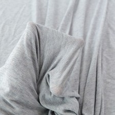 1,5m T-Shirt Kleider Jersey Stoff Baumwolle weicher Jerseystoff Meterware Grau