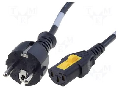 Kabel CEE 7/7 (E/F) Stecker,IEC C13 weiblich PVC 3x1mm2