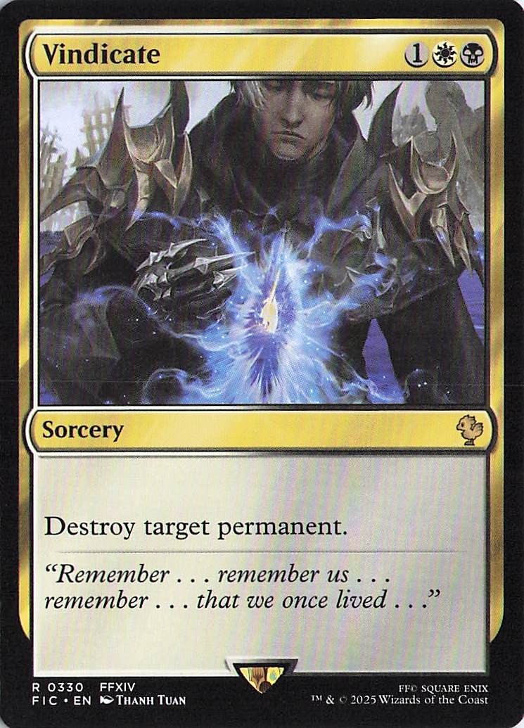 Vindicate R Commander: FINAL FANTASY 330 NM