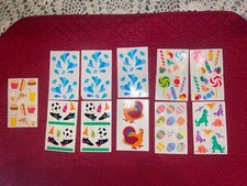 Vintage Mrs. Grossman's Stickers Lot, 17 Unused 3.25  x2  Sheets, Great Variety