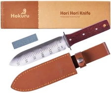Hori Hori Knife - Landscaping, Digging, Weeding, Cutting, Planting Gardening ...
