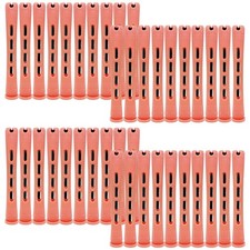 40 Pack Orange Cold Wave Perm Rods 8.2 cm x 1.3 cm Heatless Hair Curlers