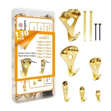 zDwfDc 130PCS Heavy Duty Picture Hanging Kit 10-100lbs Picture Hangers Hooks ...
