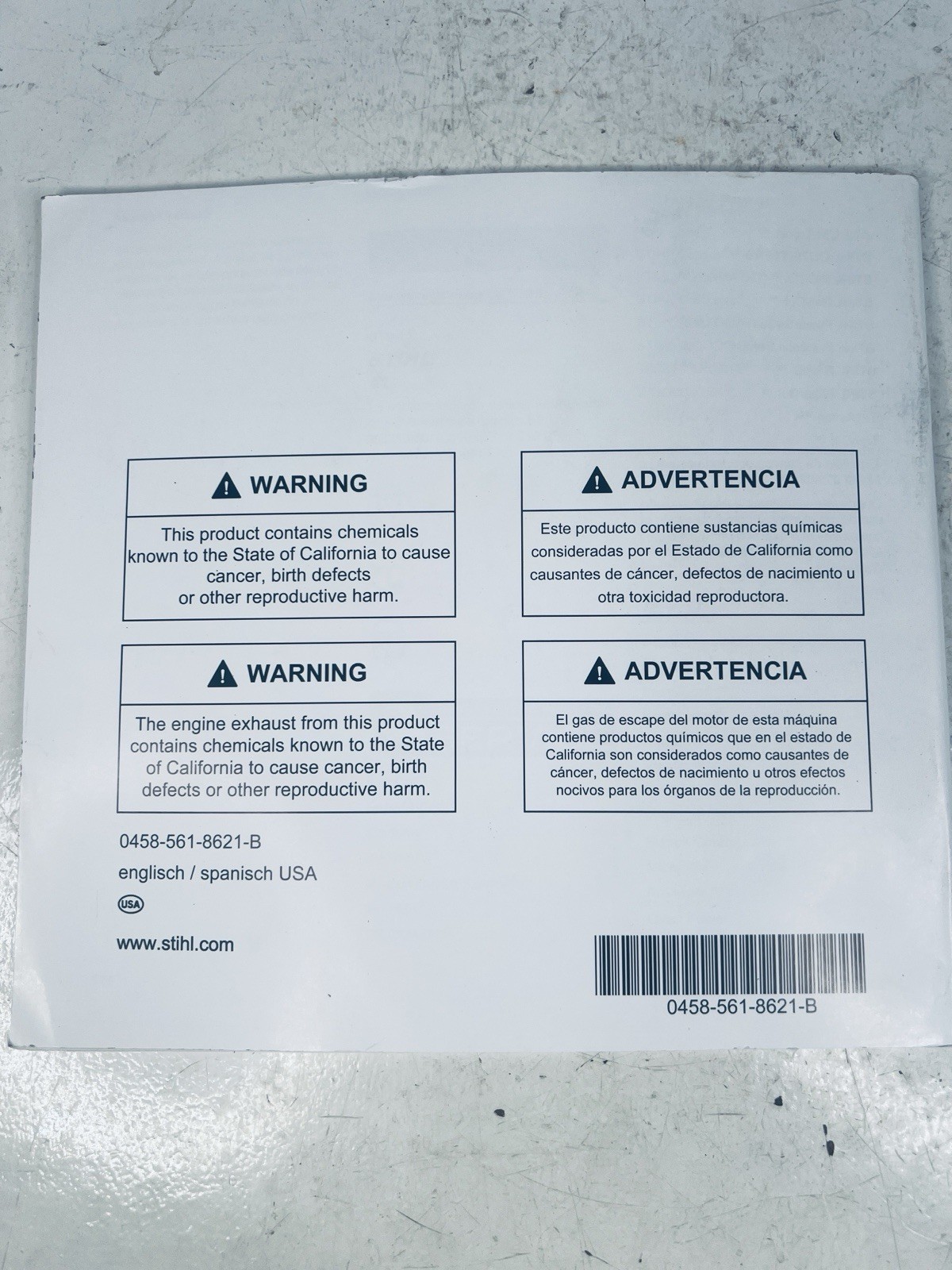 STIHL MS150TC Owner's Operator's Manual