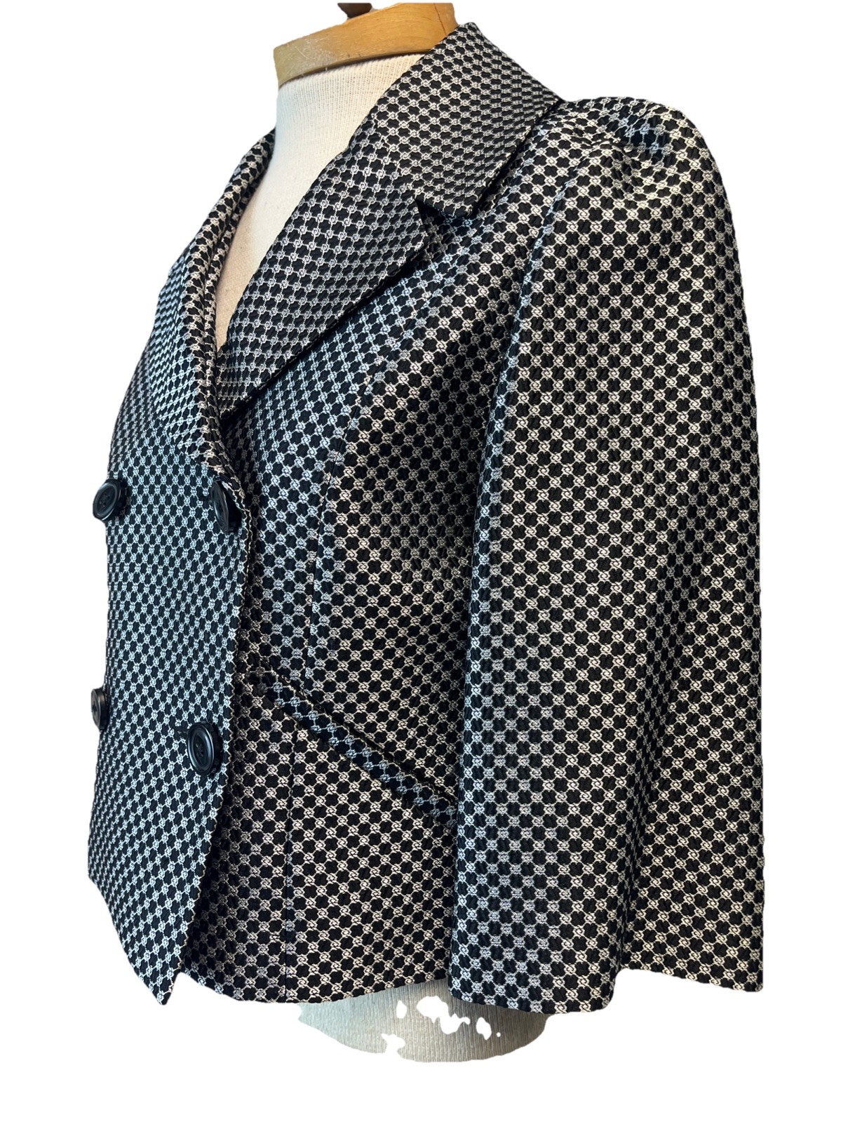 Express Design Studio Cropped Double Breasted Jac… - image 4