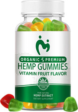 Hemp Gummies for Pain, Sleep, Anxiety - High Potency Pure Organic H mp Oil Ex...