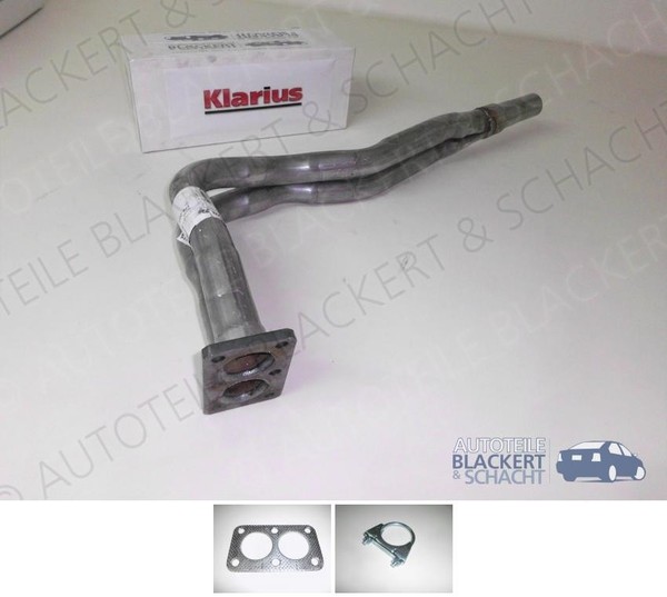 Auspuff Hosenrohr + Anbauteile für VW Golf I + Cabrio + Scirocco 1.6 + 1.8 + GTI-image