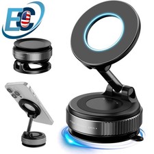360 Vacuum Magnetic Phone Holder Suction Cup Car Mount Foldable Stand Universal