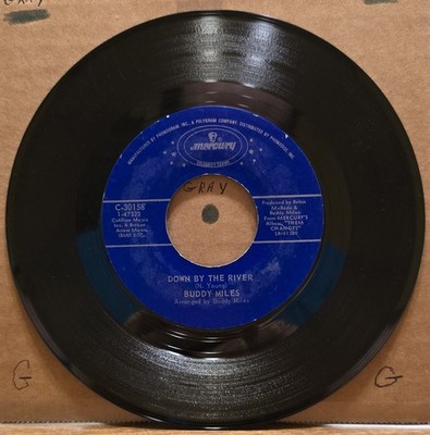 Buddy Miles   Them Changes / Down By The River - Mercury 45RPM VG+