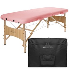 Basic Portable Folding Massage Table - Pink