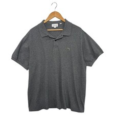 Lacoste Polo Shirt Mens 3XL Gray Classic Fit Casual Alligator Golf Tennis Preppy