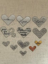 Origami Owl "Your Choice" of Small Medium & Large Metal Heart Plates "New"