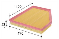 Valeo Luftfilter 585559 Filtereinsatz FüR BMW 5Er E60 Touring E61 6Er E63 E64 B5