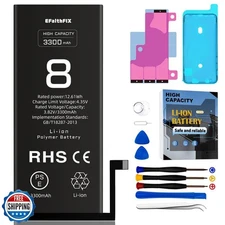 EFAITHFIX 3300mAh Upgraded Replacement Battery Compatible with iPhone 8, High