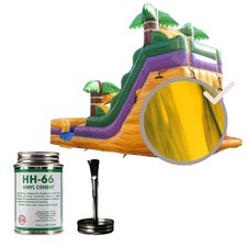 Inflatable Bounce House Vinyl Repair Patch Kit 12x60 in HH66 Cement Adhesive 4oz