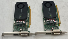 Lot of 2 Dell nVidia Quadro 600 1GB GDDR3 SDRAM DP/DVI-I PCIe Graphic Card 4J2NX