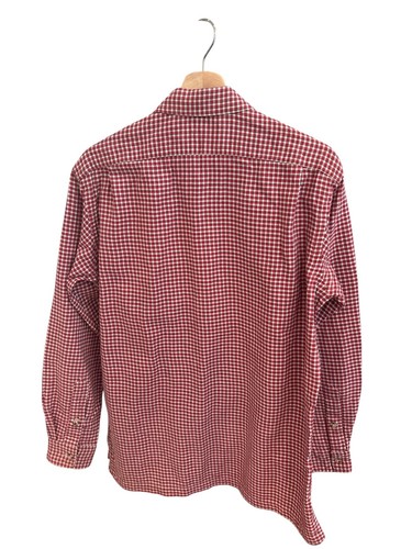Polo Ralph Lauren Authentic Dungarees Men’s Shirt Red Plaid Flannel Cotton Tag S - Picture 3 of 5