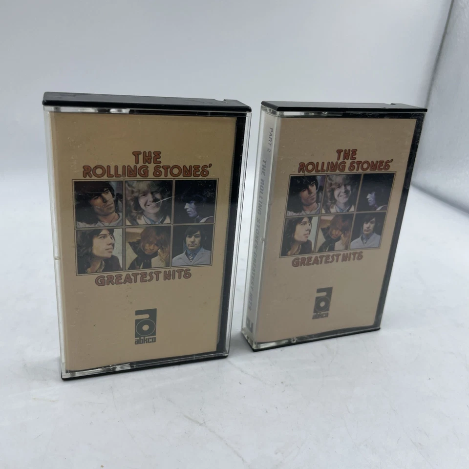 The Rolling Stones Greatest Hits Part 1 & 2 Abkco 1977 Cassette Tape VINTAGE - Image 3 of 4