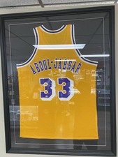 Kareem Abdul-Jabbar HOF Signed Los Angeles Lakers Jersey Auto With Display Case