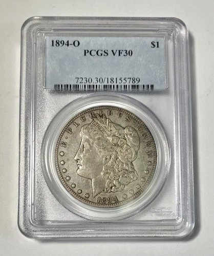 1894 O Morgan Silver Dollar - PCGS VF30 - Scarce Date 🔥Awesome Toning🔥
