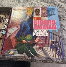 Vintage 1977 Bionic Woman Jigsaw Puzzle 121 Pc Complete American Pub