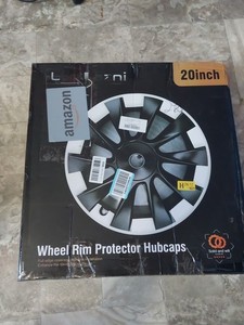Wheel Rim Protect for Tesla Model Y 20" (2020-2024), Easy-Install Hubcaps Whe...