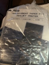 30 Sheets Transparency Film Paper, 8.5x11 Inches Transparent Film for Ink Jet...
