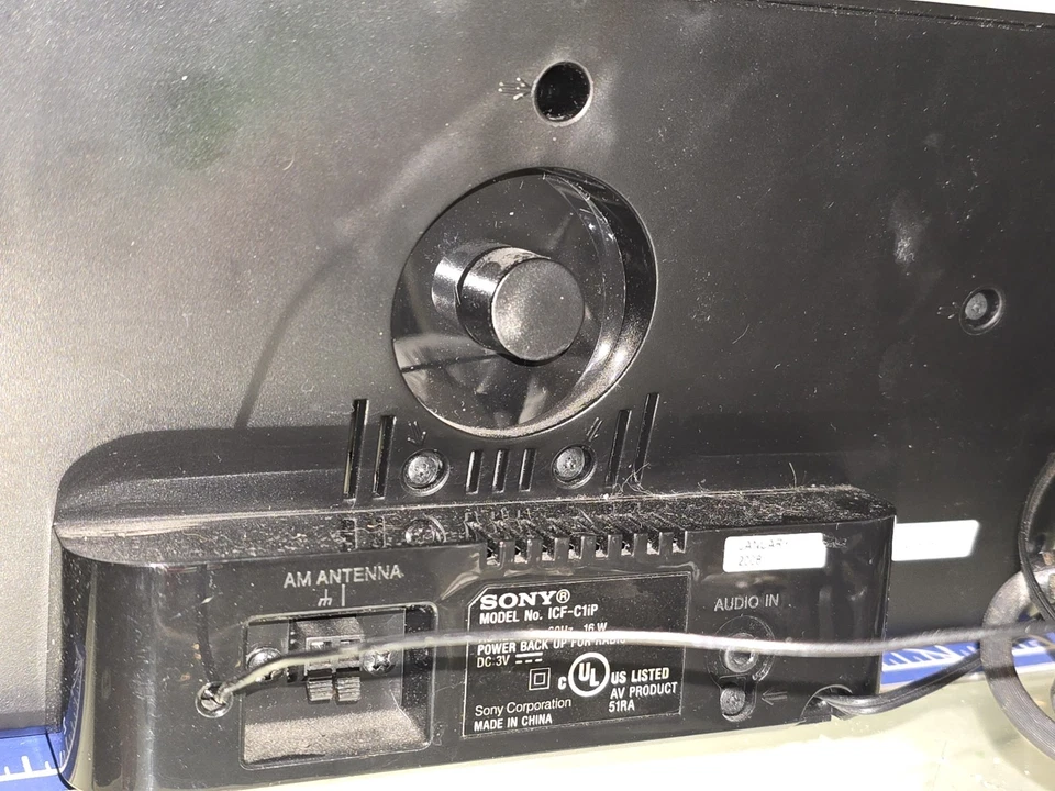 Vintage ~ Sony Dream ~ Machine ICF-CS10iP iPod iPhone 30 pin Dock AM/FM, Black - Image 3 of 4