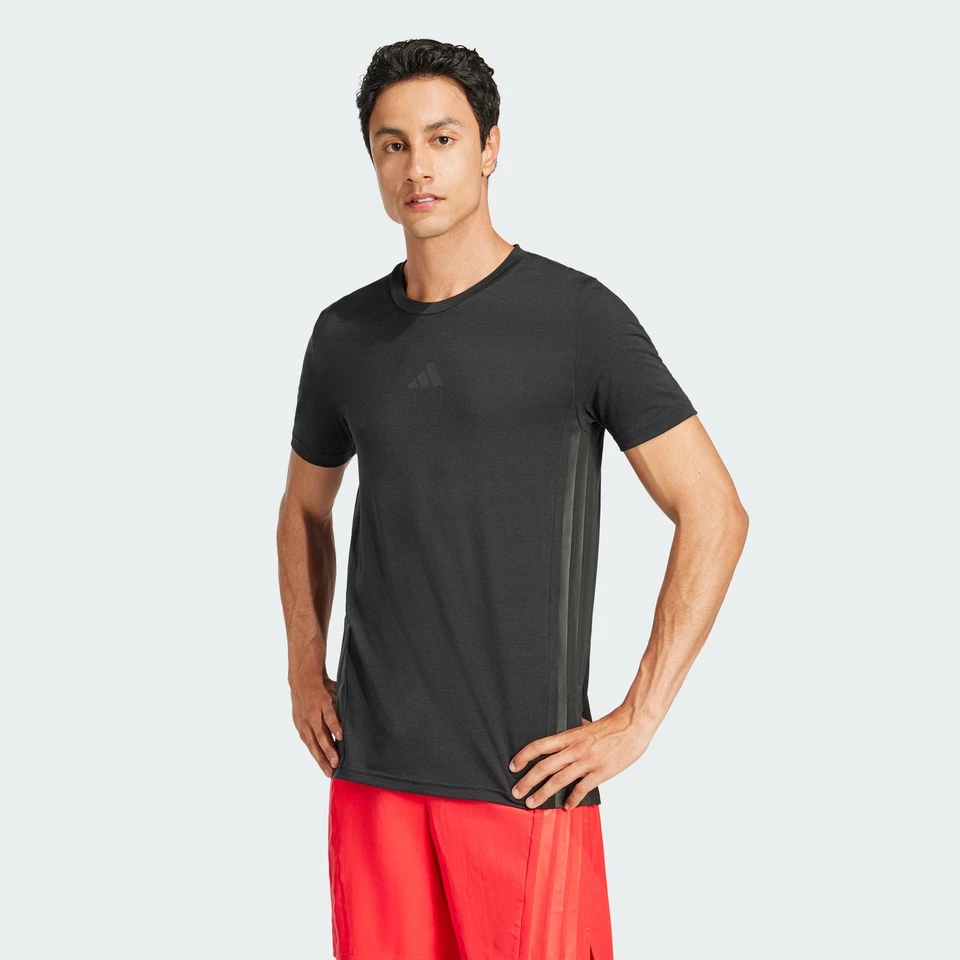 adidas men Designed 4 Training 3-Stripes Tee