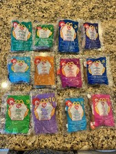 New Sealed 1999 Ty Teenie Beanie Babies McDonalds Happy Meal Complete Set of 12