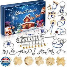 Advent Calendar 2025 - Brain Teaser Puzzles for Teens Adults Older Kids, 24 P