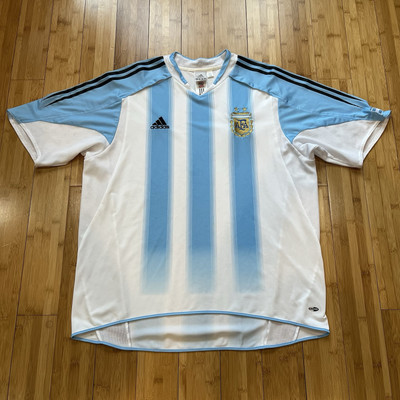 Mens Adidas Argentina 2004 Copa America Home Soccer Jersey | XL