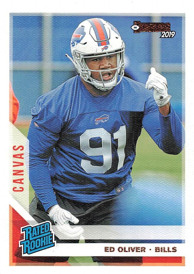 2019 PANINI DONRUSS - ED OLIVER RATED ROOKIE CANVAS BILLS