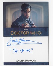 Sacha Dhawan / The Master DOCTOR WHO Series 11 & 12 Inscription Autograph Card C