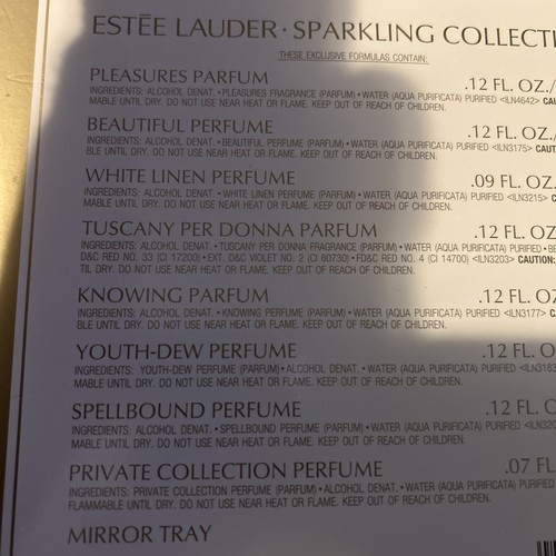 Vintage Estee Lauder Sparkling Collection 8-Vial in Original Box-.07-.12 - Picture 4 of 14