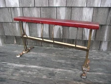 ANTIQUE GENERAL STORE PAPER WRAPPING ROLL CUTTER HOLDER DISPENSER BUTCHER RACK