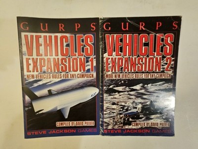 GURPS Vehicles Expansion 1 2 New Rules Any Campaign RPG Sourcebook Lot